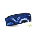 Estuche para lápices con cremallera y bordado étnico bohemio